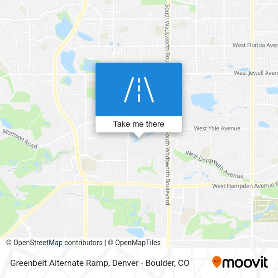 Mapa de Greenbelt Alternate Ramp