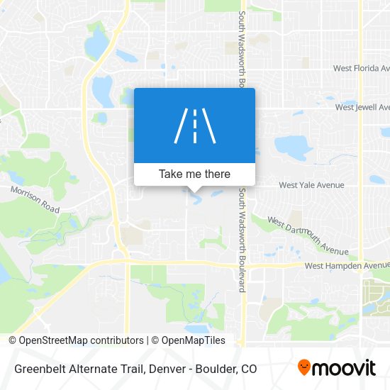 Greenbelt Alternate Trail map