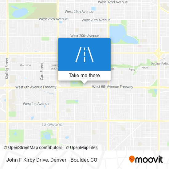 John F Kirby Drive map