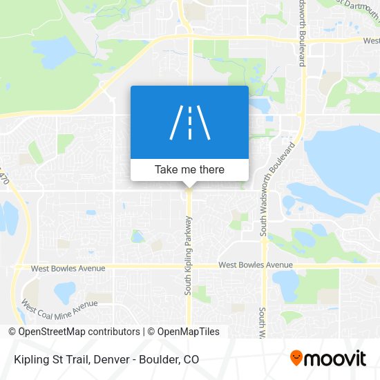 Kipling St Trail map