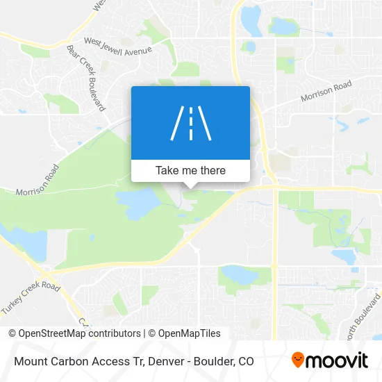 Mount Carbon Access Tr map