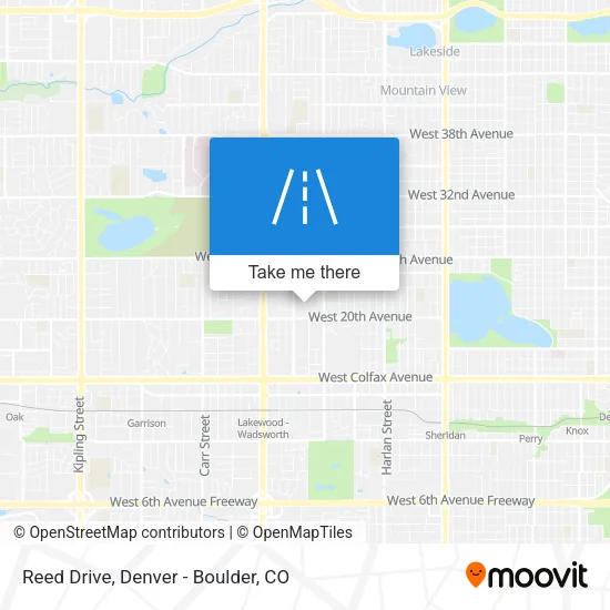 Reed Drive map