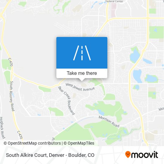 Mapa de South Alkire Court