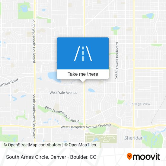 South Ames Circle map