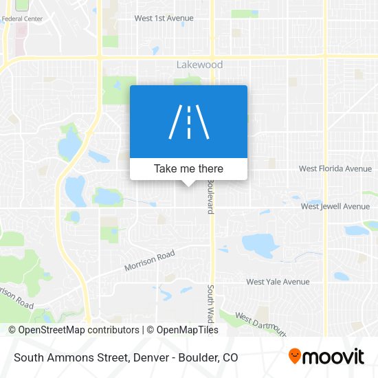 Mapa de South Ammons Street