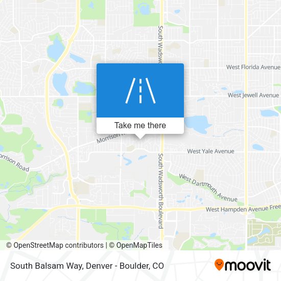 South Balsam Way map