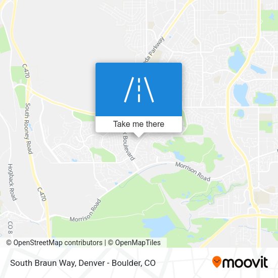 South Braun Way map