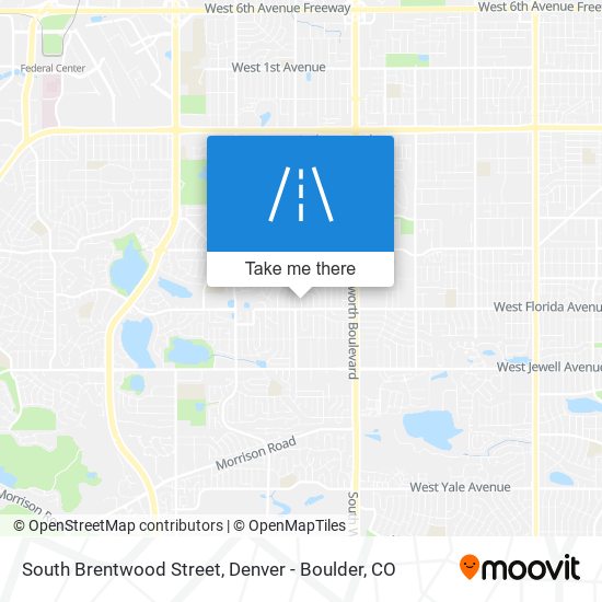 South Brentwood Street map