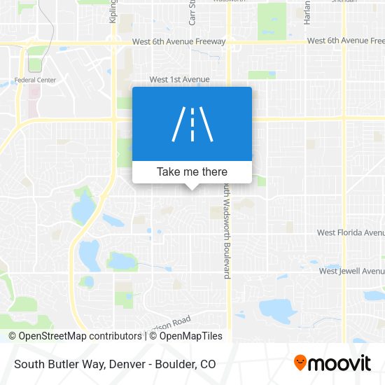 South Butler Way map