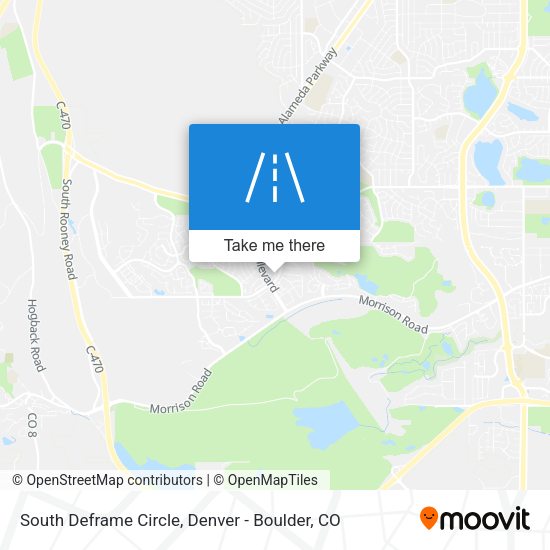South Deframe Circle map