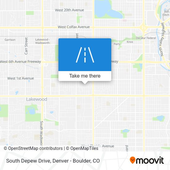 South Depew Drive map