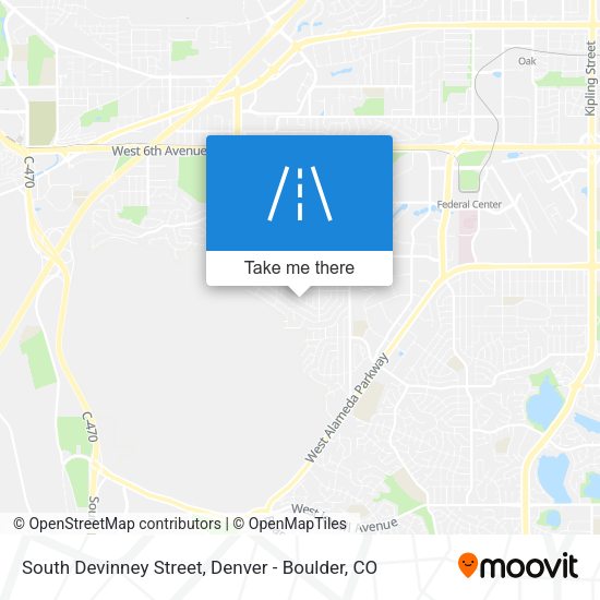 South Devinney Street map