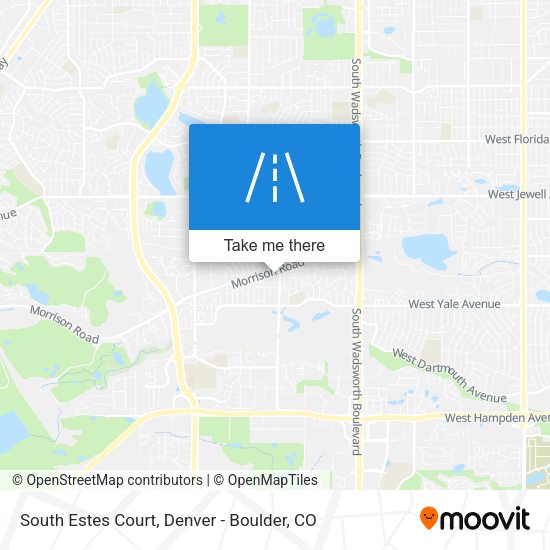 South Estes Court map
