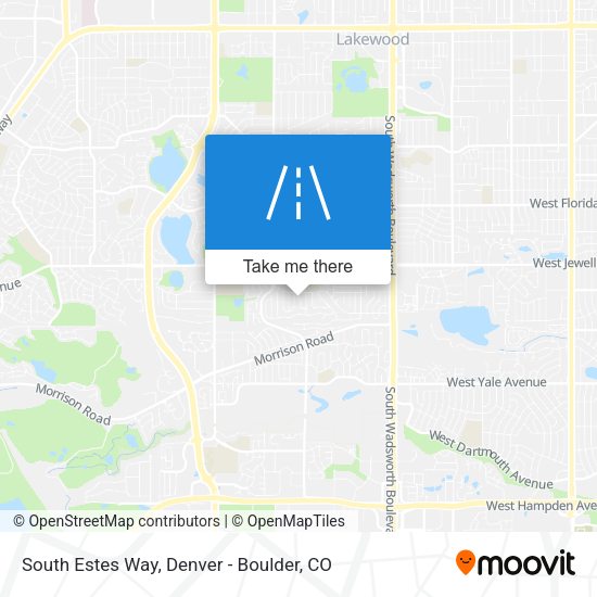 South Estes Way map