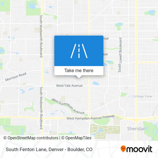 South Fenton Lane map