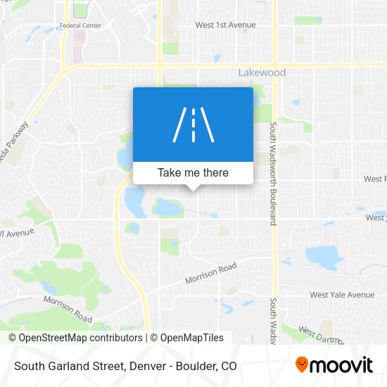 South Garland Street map