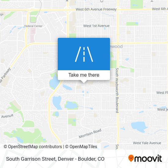 South Garrison Street map