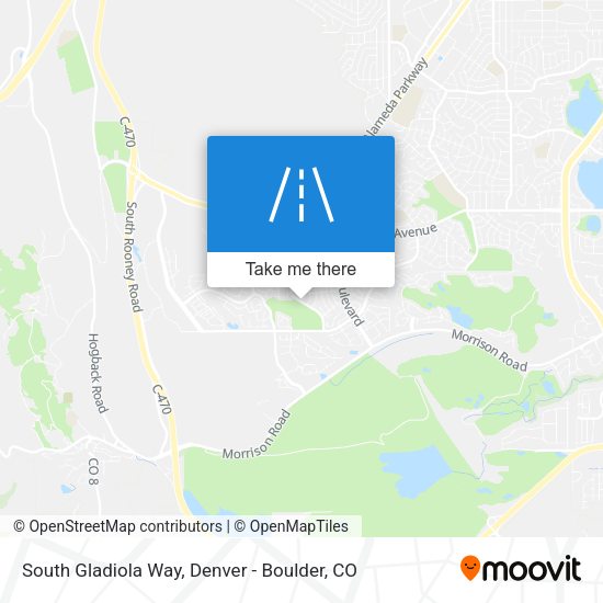 Mapa de South Gladiola Way