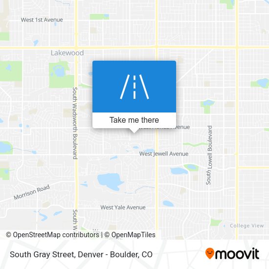 South Gray Street map