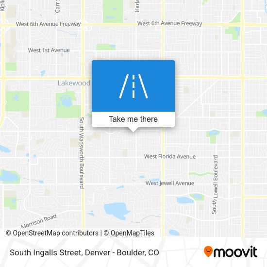South Ingalls Street map