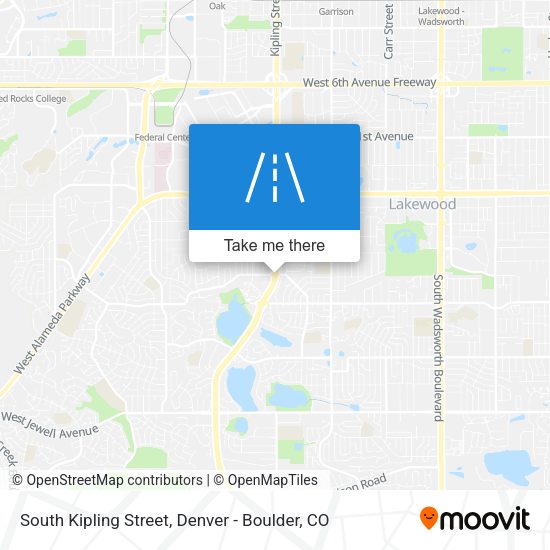 South Kipling Street map
