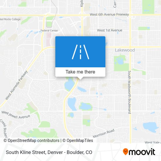 South Kline Street map