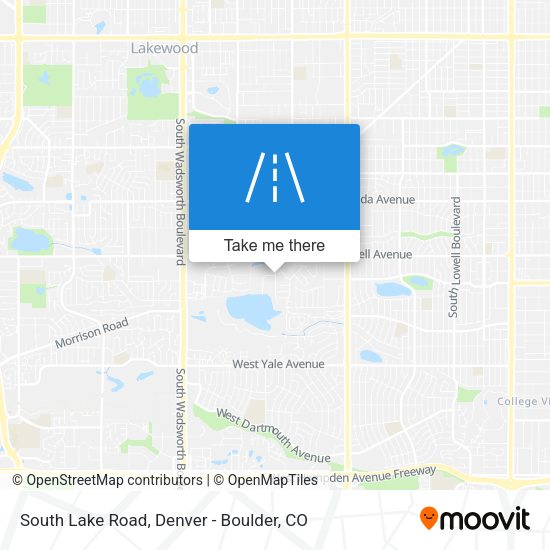 South Lake Road map