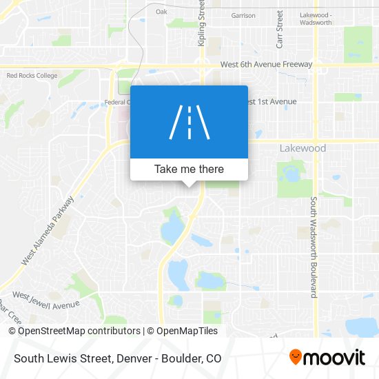 South Lewis Street map