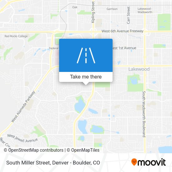 South Miller Street map