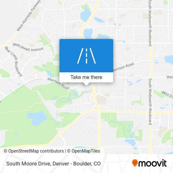Mapa de South Moore Drive