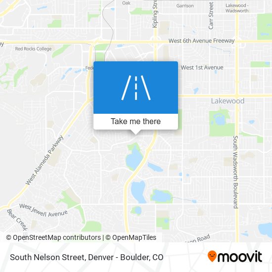 South Nelson Street map