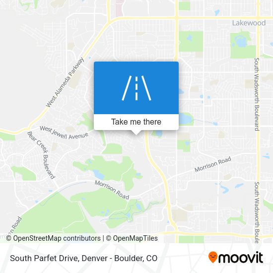 South Parfet Drive map