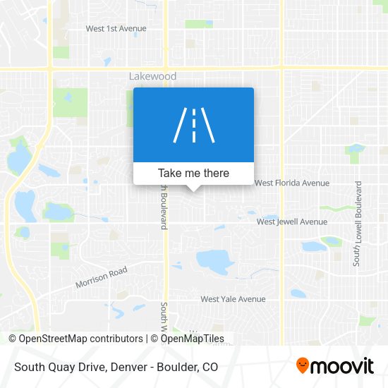 South Quay Drive map