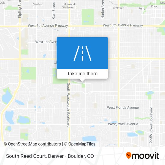 South Reed Court map