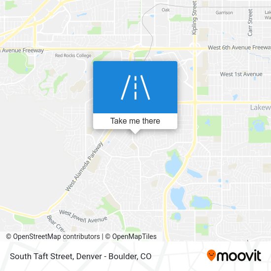 South Taft Street map