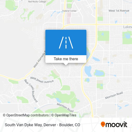 South Van Dyke Way map