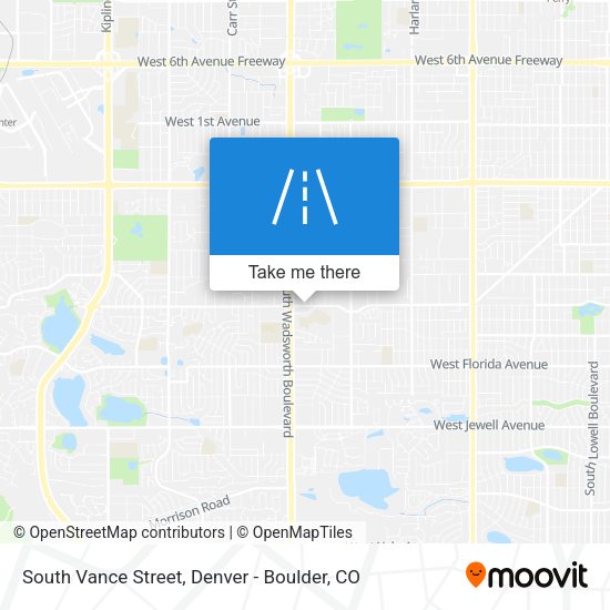 Mapa de South Vance Street