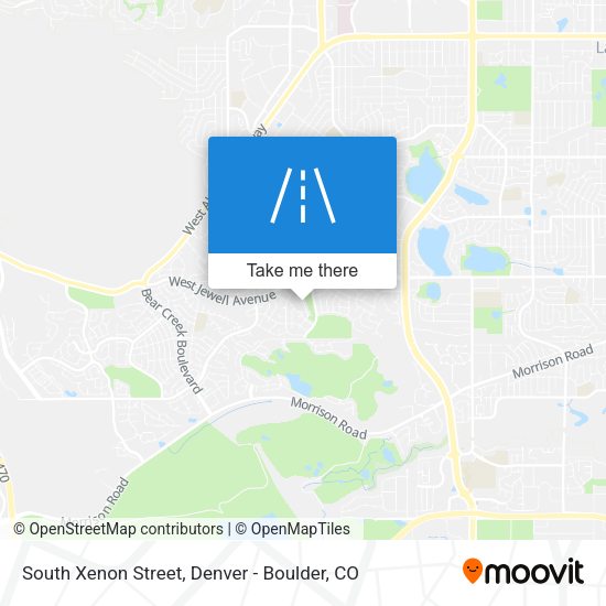 Mapa de South Xenon Street