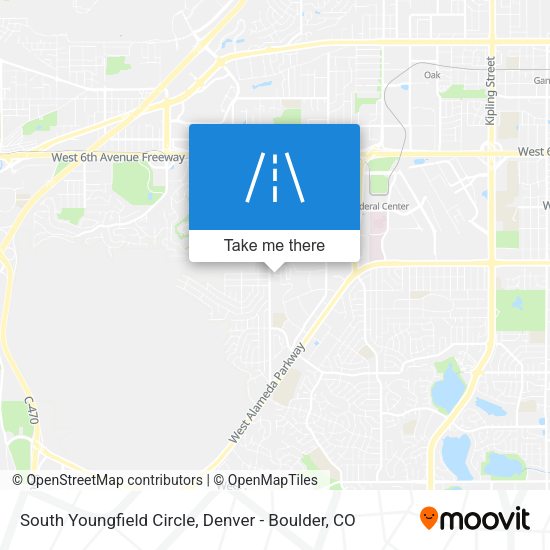 South Youngfield Circle map