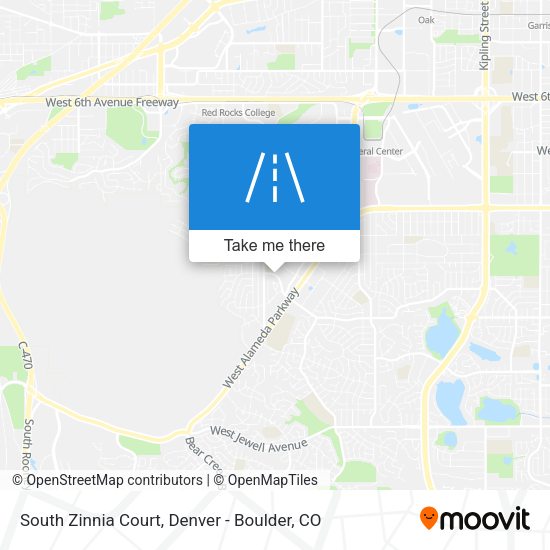 South Zinnia Court map