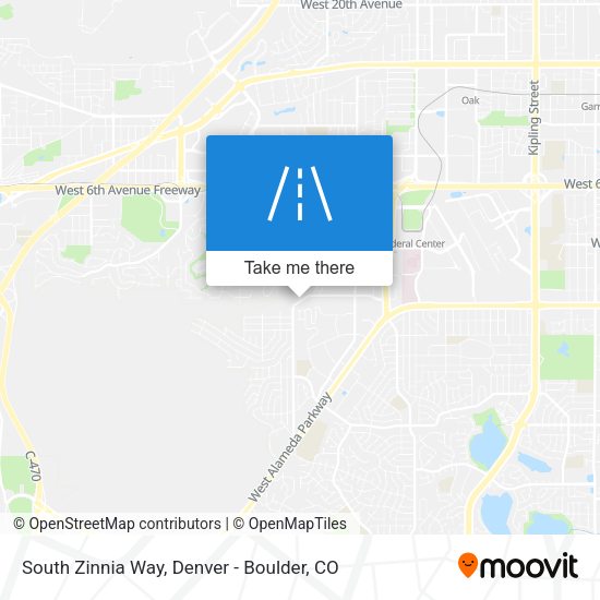 Mapa de South Zinnia Way