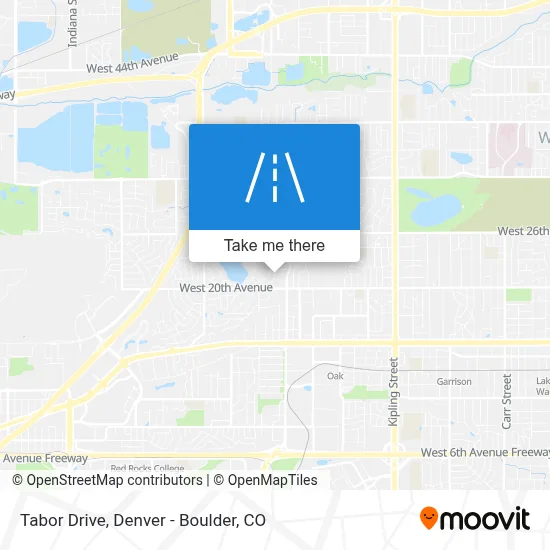 Tabor Drive map