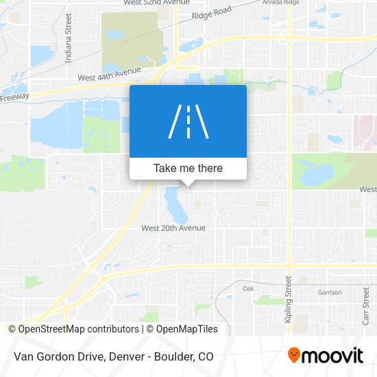 Mapa de Van Gordon Drive