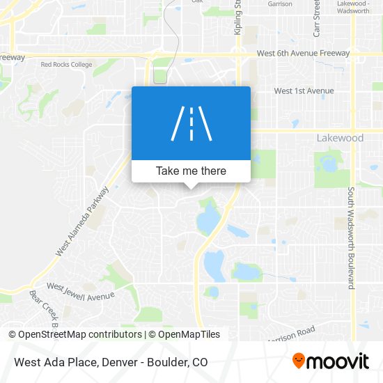 West Ada Place map