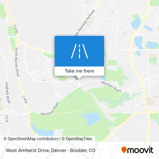 Mapa de West Amherst Drive