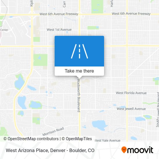Mapa de West Arizona Place