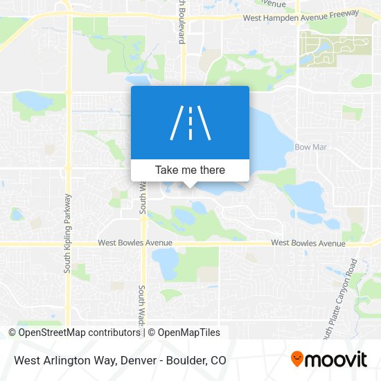 West Arlington Way map