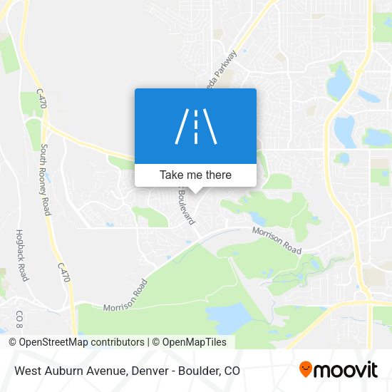 West Auburn Avenue map