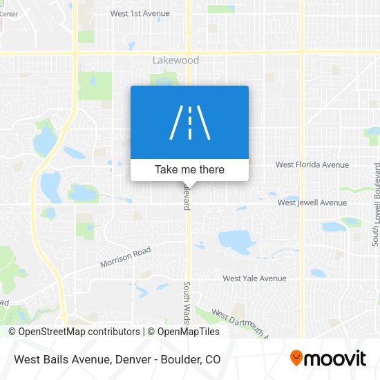 Mapa de West Bails Avenue