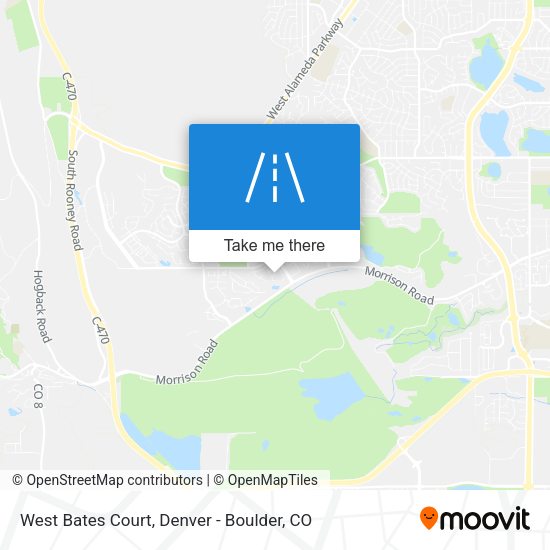 West Bates Court map